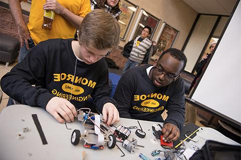 Image of students at desk